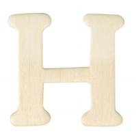 Dřevěná písmenka, 4 cm, H