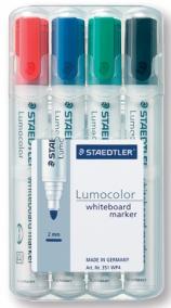 STAEDTLER Popisovač na bílou tabuli -Lumicolor 351-, 4 barvy, kuželový hrot, 2mm