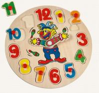 Puzzle hodiny s klaunem (20x20)