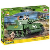 Stavebnice COBI 2475 II World War Stíhač tanků M10 Wolverine/440 kostek+2 figurky