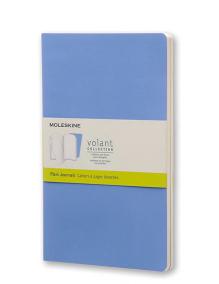 Moleskine: Volant zápisníky 2 ks čisté světle modré L