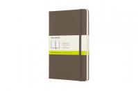 Moleskine: Zápisník tvrdý čistý hnědý L