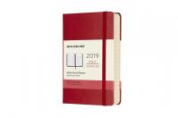 Moleskine: Diář 2019 denní tvrdý červený L