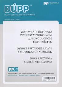 DUPP 2-3/2013 Zostavenie účtovnej závierky v podvojnom a jednoduchom účtovníctve