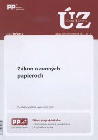 UZZ 10/2015 Zákon o cenných papieroch