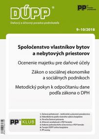 DUPP 9-10/2018 Spoločenstvo vlastníkov bytov a nebytových priestorov