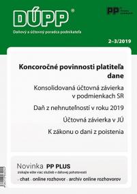 DUPP 2-3/2019 Koncoročné povinnosti platiteľa dane