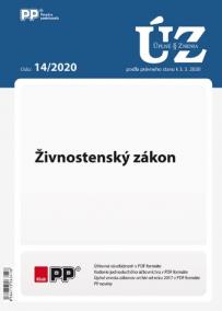 UZZ 14/2020 Živnostenský zákon