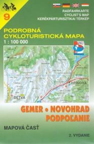 9 Gemer,Novohrad,Podpoľanie 1:100 000