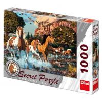 Koně - puzzle 1000 dílků secret collection