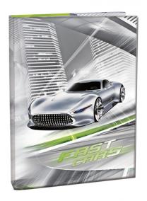 Box na sešity A4 - Fast Cars/s klopou