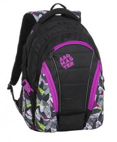 Bagmaster Studentský batoh BAG 9 B PURPLE/GREEN/BLACK