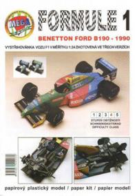 Formule 1: Benetton Ford B190 - 1990/papírový model