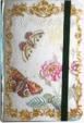 Zápisník s gumičkou 95x140 mm růže a motýli A