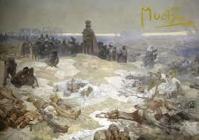 Pohled Alfons Mucha  – Bitva grunwaldská, krátký (Slovanská epopej)