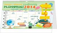Kalendář 2014 - Týdenní rodinný plánovací s háčkem - nástěnný/stolní