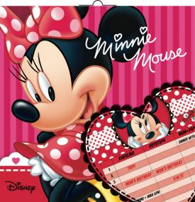 Kalendář - Plánovací W. Disney Minnie