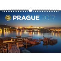 Kalendář nástěnný 2017 - Praha/18měsíční