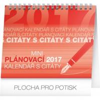 Kalendář stolní 2017 - Plánovací s citáty