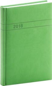 Diář 2018 - Vivella - denní, A5, zelený, 15 x 21 cm
