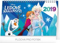 Kalendář stolní 2019  - Frozen - Ledové království, 23,1 x 14,5 cm