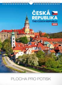 Kalendář nástěnný 2019 - Česká republika, 30 x 34 cm
