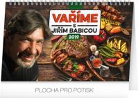Kalendář stolní 2019  - Vaříme s Jiřím Babicou, 23,1 x 14,5 cm