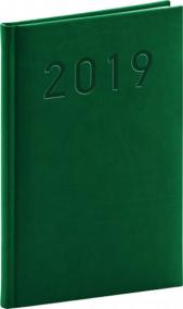 Diář 2019 - Vivella Classic - týdenní, zelený, 15 x 21 cm