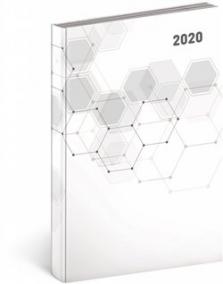 Denní diář Cambio Classic 2020, bílý, 15 × 21 cm