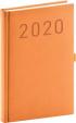 Denní diář Vivella Fun 2020, oranžový, 15 × 21 cm
