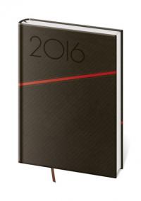 Diář 2016 - Texas kapesní týdenní - černá/červená