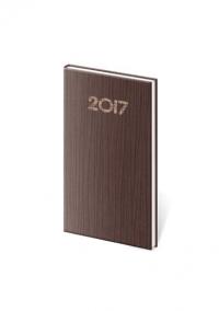 Diář 2017 - Madeira/týdenní kapesní hnědá