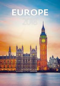 Kalendář nástěnný 2018 - Europe