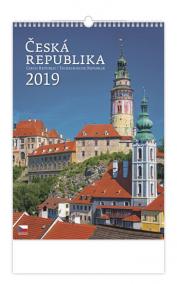 Kalendář nástěnný 2019 - Česká republika/Czech Republic/Tschechische Republik
