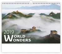 Kalendář nástěnný 2019 - World Wonders