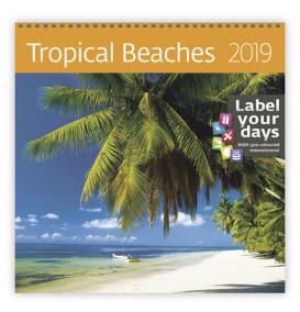 Kalendář nástěnný 2019 - Tropical Beaches