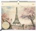 Kalendář nástěnný dřevěný 2020 - Eiffel Tower