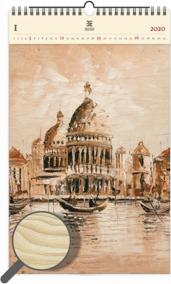 Kalendář nástěnný dřevěný 2020 - Venezia II.