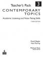 Contemporary Topics 3: Academic Listening and Note-Taking Skills, Teacher´s Pack