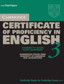 Cambridge CPE 3: Self-study Pack