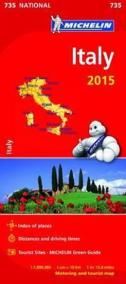 Italy Map 2015 - 1:1 000 000 (735 Michelin)