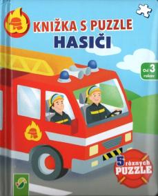 Knižka s puzzle hasiči