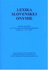 Lexika slovenskej onymie