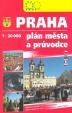 Praha knižní plán s průvodcem