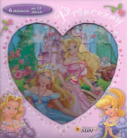 Princezny - skládačková knížka srdce