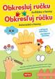 Obkresľuj rúčku - Zvieratká z farmy + samolepky