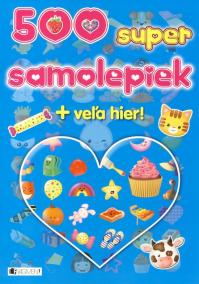 500 super samolepiek . modrá