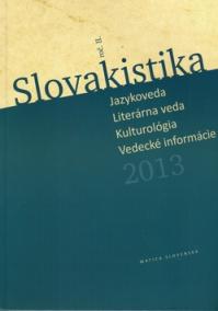 Slovakistika II/2013