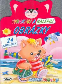 Vybarvuj a nalepuj - kocour Rask