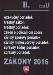 Zákony 2016-II časť B